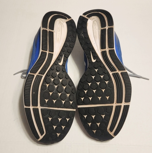 Nike Air Zoom Pegasus 34 Mens Running Sneakers Blue Gray 12 - Picture 9 of 11